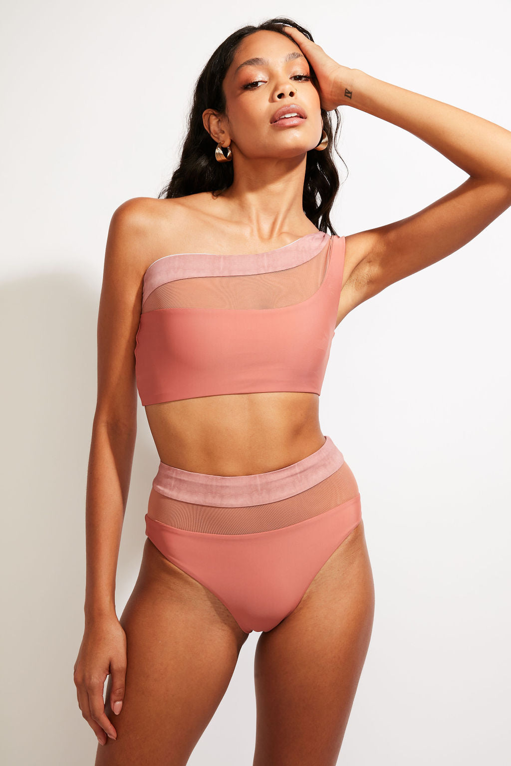 River Island White Bandeau Crop Top, $56, River Island