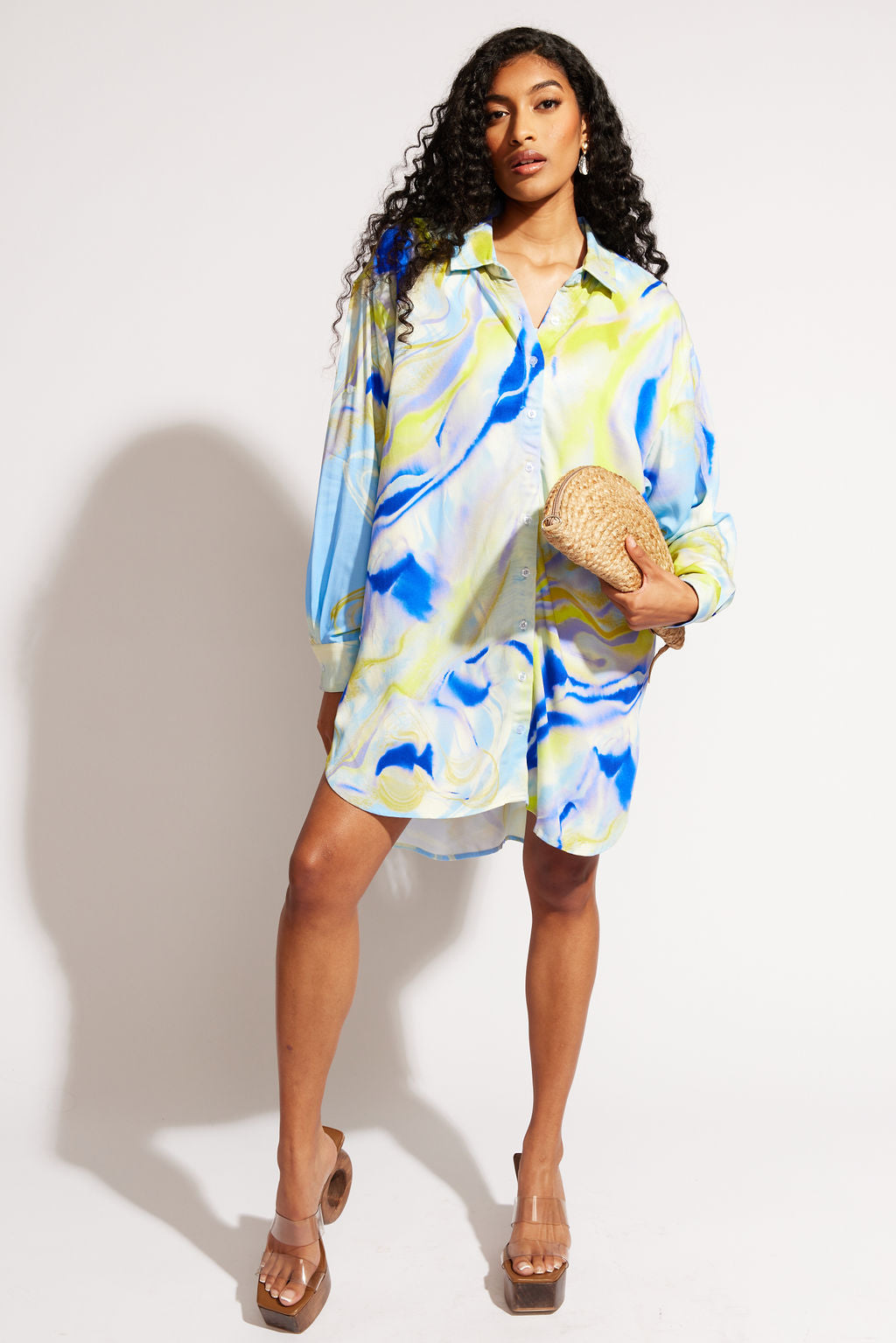 Sol Button-Up Shirt Dress Lenzing™ Ecovero™ - Nomads Swimwear