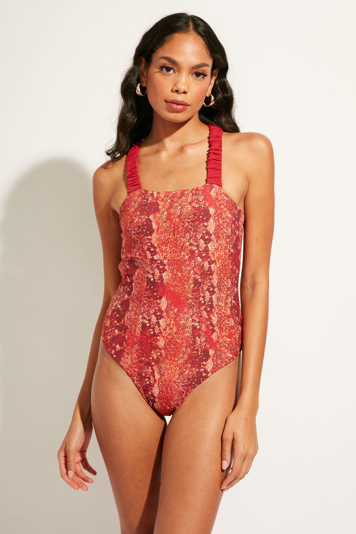Hokusai Style Wave Classic One-piece Swimsuit 