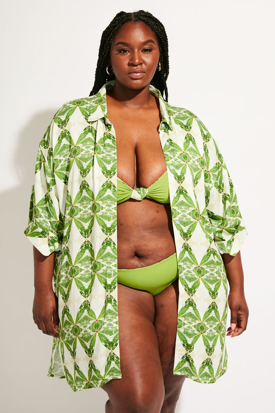 Sol Button-Up Shirt Dress Lenzing™ Ecovero™ - Nomads Swimwear